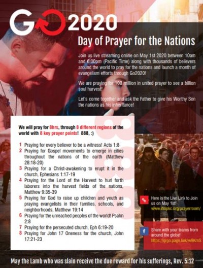 GO 2020 – Bereik 1 miljard met die Evangelie