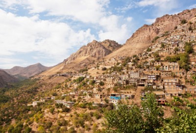 Bewing op die grense van Irakse Koerdistan