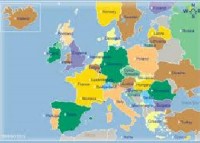 Bou &#39;n afdak van gebed oor Europa