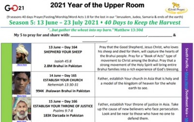 GO21 40 dae om die oes te behou - Gebedsgids